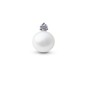 Örhängen pärla och diamant