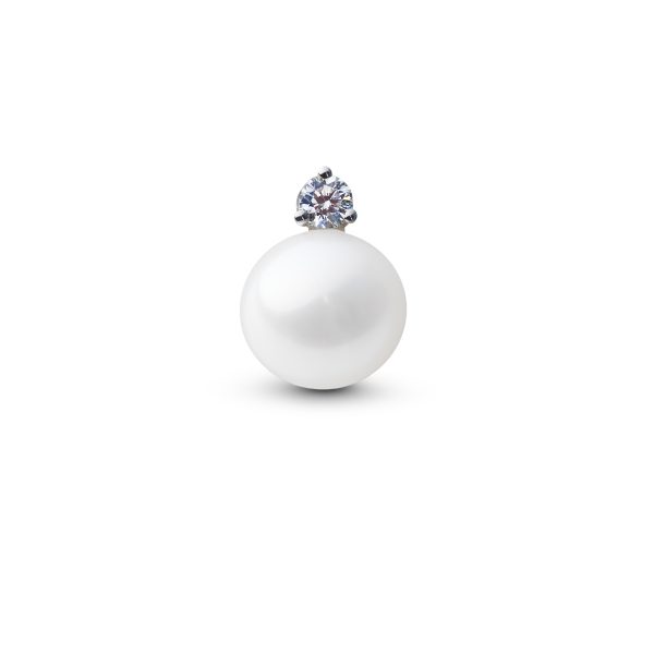 Örhängen pärla och diamant